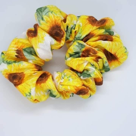 3 for 20 Sunflower Handmade hair scrunchies - Picture 2 of 2